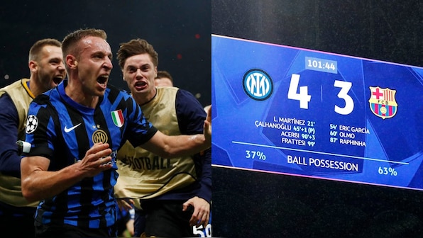 Inter Milan knock out Barcelona to reach Champions League final after Frattesi's late strike and Sommer's saves Inter Milan knock out Barcelona to reach Champions League final after Frattesi's late strike and Sommer's saves
